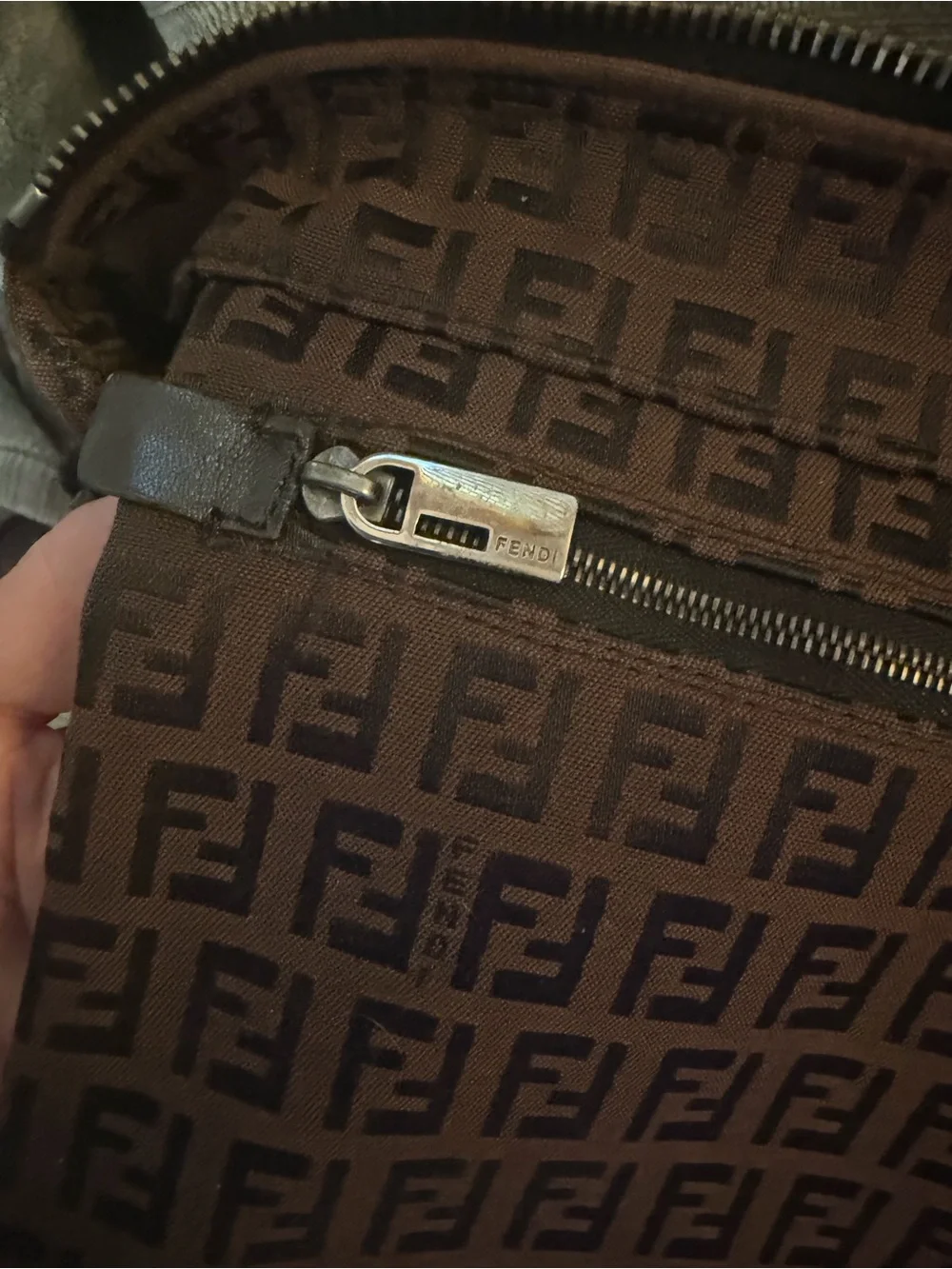 Fendi Brown Monogram FF Jacquard Tote